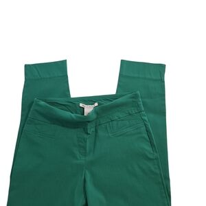 Green Slim Fit Pants Size 8
